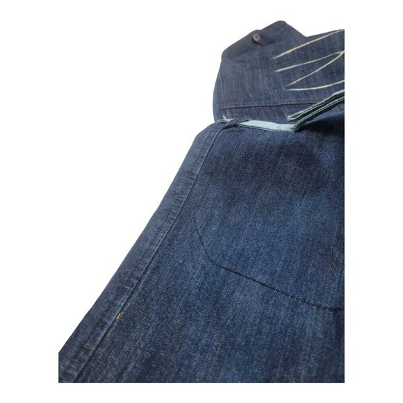 Vintage Marithe Francois Girbaud Jean Mens 38 Blue Y2K Embroidered Baggy Hot Boy - Picture 6 of 16